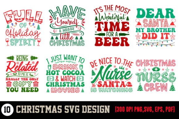 Christmas SVG Design Bundle 2 for T-Shirt Designs