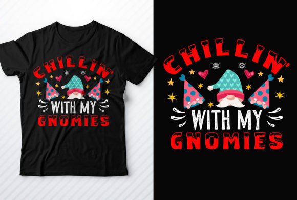 Christmas T-shirt Design Chillin with for T-Shirt Designs