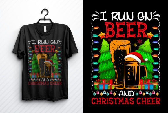 Christmas T-shirt Design I Run on Beer: A Seller's Review