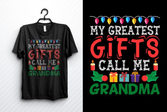Grandma Christmas T-shirt Designs for Festive Branding