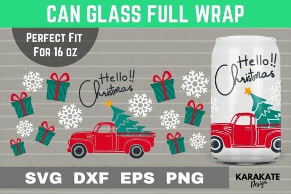 Hello Christmas Can Wrap: A Crafts Asset