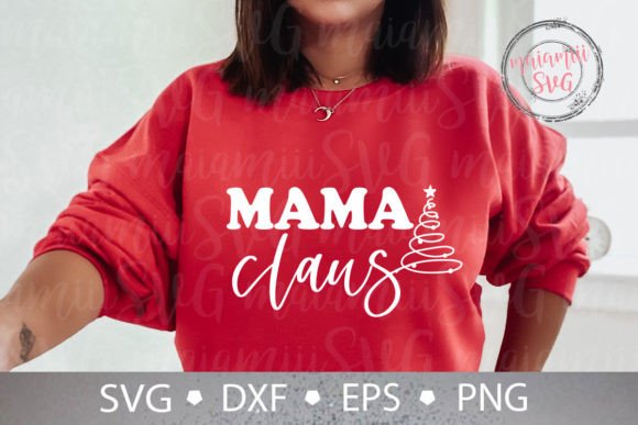 Mama Claus SVG: Elevating T-Shirt Designs