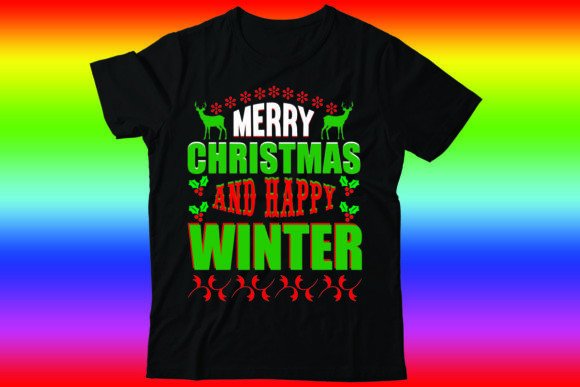 Merry Christmas and Happy Winter T-Shirt Designs