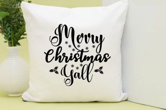 MERRY CHRISTMAS YALL SVG for Festive T-Shirt Designs