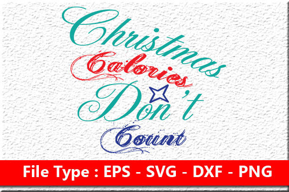 Potholder Svg Design: Christmas Calories for Crafts
