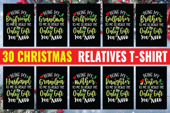Relatives Christmas Tshirt Design Bundle Review
