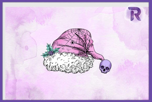 Review: Christmas Goth Pastel Hat with Skull Design