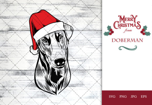 Review: Doberman Dog in Santa Hat for Christmas