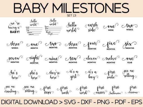 Reviewing Baby Milestones SVG Set for Real Embroidery